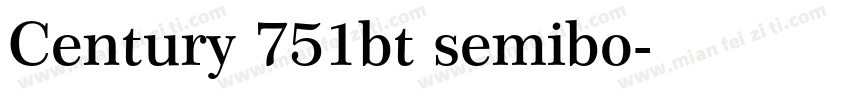 Century 751bt semibo字体转换